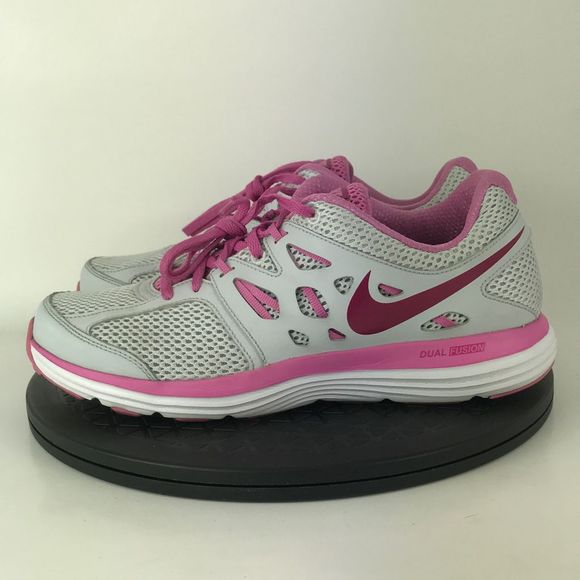 Nike Dual Fusion Lite Run Gray/Pink Running Shoes 599560-007 Women's Size 10 - Picture 8 of 12